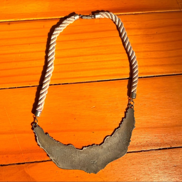 Vintage CJ Cloisonné Iris Bib Necklace - Picture 10 of 13